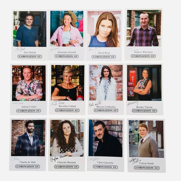 Lot of Coronation Street Cast Fan Cards - Picture 2 of 8